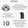 S925 Sterling Silver Black Gold Plated Cute Cat Claw Earrings