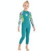 DIVE & SAIL M150556K Shell Pattern Children Diving Suit One-piece Swimsuit Snorkeling Surfing Anti-jellyfish Clothing, Size:M(Green)