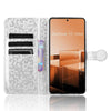 For Asus Zenfone 11 Ultra Honeycomb Dot Texture Leather Phone Case(Silver)
