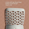 Cat Litter Scoop with Bin, Self-Cleaning, Grey/White
