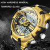 SANDA 6015 Men Multifunctional Waterproof Luminous Sports Watch(Black)