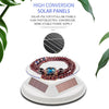12cm Solar Rotating Display Stand Props Turntable(White)