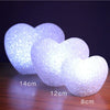8cm White Heart  Indoor Decorative LED Night Light Romantic 3D Love Heart Valentine Day Wedding Party Decoration