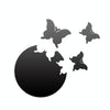 4pcs /Set DIY Acrylic Butterfly Mirror Waterproof Wall Stickers Dining Room Bedroom Decoration(Gold)