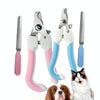 Small Pet Nail Clipper Set - Blue, Stainless Steel, with File