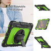 For Samsung Galaxy Tab S8 11 inch SM-X700 Silicone + PC Tablet Case with Shoulder Strap(Black+Yellow Green)