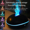 SD13 200ML Car USB Flame Aromatherapy Diffuser Home LED Night Light Silent Mist Humidifier(White)