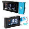 8290 Electronic Colour Screen Weather Clock Weather Forecast Projection Clock Rotatable Digital Clock Without USB Cable
