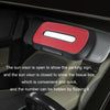 Car Sun Visor Hanging Sunroof Seat Back Tissue Box, Color: Suede Beige