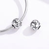 S925 Sterling Silver Twelve Constellation Beaded DIY Bracelet Accessories Jewelry Silver Beads, Style:Sagittarius