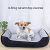 Cosy Bone Print Pet Bed XXS - Black Grey (45x30x15cm)