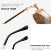 Metal Round Frame Steampunk Retro Sunglasses for Men Women(4)