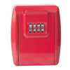 Secure Key Safe Box - Wall Mounted, Nail-Free, Large (Red)