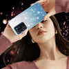 For Samsung Galaxy S20 Ultra Gradient Glitter Flower All-inclusive Phone Case(Blue)