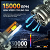 18 LED Three Copper Tube Aluminum Alloy Waterproof Thick Car Headlights, Bulb: H4