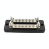 CP-3023-01 150A 12-48V RV Yacht Double-row 6-way Busbar(Black)