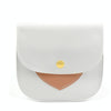 Portable Large Capacity PU Sanitary Napkin Pad Storage Bag(White+Skin)