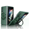 For Samsung Galaxy Z Fold4 360 Rotation Ring Holder MagSafe Shockproof PC Phone Case(Dark green)