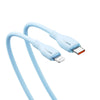Baseus Pudding Series 20W Type-C to 8 Pin Fast Charging Data Cable, Length:1.2m(Blue)