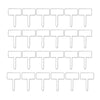 24pcs / Box Acrylic Plant Label Nameplate Potted Plant Sign Holder