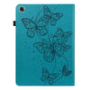 For Lenovo Tab M8 HD TB-8505F 8505X / M8 FHD 8.0 Embossed Butterfly Pattern Horizontal Flip Leather Tablet Case(Blue)