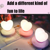 USB Bedside Nursing Night Light Romantic Love Heart Touch Sensing Light(Purple Love)