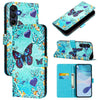 For Samsung Galaxy A26 5G Colored Drawing Pattern Plain Weave Leather Phone Case(Love Butterfly)