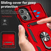 For Samsung Galaxy A06 4G Sliding Camshield Holder Phone Case(Red)