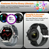 V69 IP68 BT5.0 1.85inch Smart Watch Support Voice Call / Sleep Detection(Black)