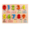 Baby Kids Wooden Puzzles Toys Educational Jigsaw Board Puzzle Toys Cognitive Plate(0-9 Arabic Numerals)