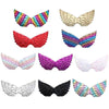 3 PCS Children Prom Dress Up Wings Elf Colorful Wings Party Costume Props(Fantasy White)