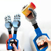 Robot Claw Hand Grabbing Stick Kids Wrist Strengthen Toy(Gray Blue)