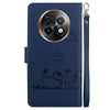 For Realme 13+ Global Cute Cats RFID Leather Phone Case(Blue)