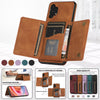 For Samsung Galaxy A32 5G Three-fold Leather Phone Case with Card Slot & Wallet & Holder(Brown)