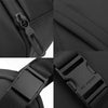 WEPOWER Men Shoulder Bag Waterproof Multifunctional Large Capacity Crossbody Bag(Black)