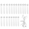 100pcs /Pack 73mm 3-Hole Silicone Cable Tie Wire Winder Organizer(Black)