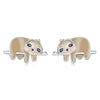 S925 Sterling Silver Cute Sloth Ear Studs Women Earrings