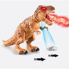 Electric Spray Egg Laying Dinosaur Toy Can Project Dinosaur Model(Brown)