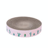 Pink Round Cat Scratcher Bed 36cm - Corrugated Cardboard