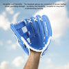 PVC Outdoor Motion Baseball Leather Baseball Pitcher Softball Gloves, Size:10.5 inch(Black)