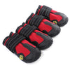 Waterproof Dog Boots Red Size 4 (6.5x5cm) - Autumn/Winter Paw Protection