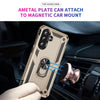 For Samsung Galaxy A36 5G Shockproof TPU + PC Phone Case with Holder(Gold)