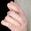 24pcs/box Handmade Nail Glitter Nail Jelly Glue Finished Patch, Color: BY1056(Wear Tool Bag)