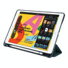 For iPad 10.2 2021 / 2020 / 2019 Airbag Deformation Horizontal Flip Leather Case with Holder & Pen Holder(Dark Green)