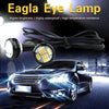 10 PCS 23mm 6LEDs SMD-5730 DC9-80V Motorcycle Eagle Eye Light(White and Yellow Light)