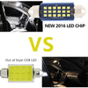 2pcs 36mm DC12-24V / 1W / 6000K / 60LM 15LEDs SMD Car Reading Lamp Dome Light