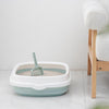 Small Blue Covered Cat Litter Box with Scoop - 40cm