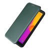 For Alcatel 1B 2022 Carbon Fiber Texture Flip Leather Phone Case(Green)