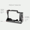 YELANGU C14-A YLG0714A-A Video Camera Cage Stabilizer for Canon EOS M50 (Black)