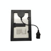 Small Table Lamp Flashlight With USB Female Head 5V/1.8W Solar Panel(Black)